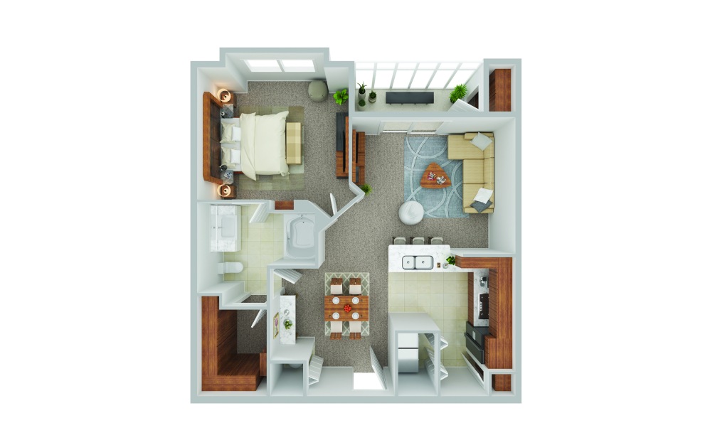 overview of living spaces