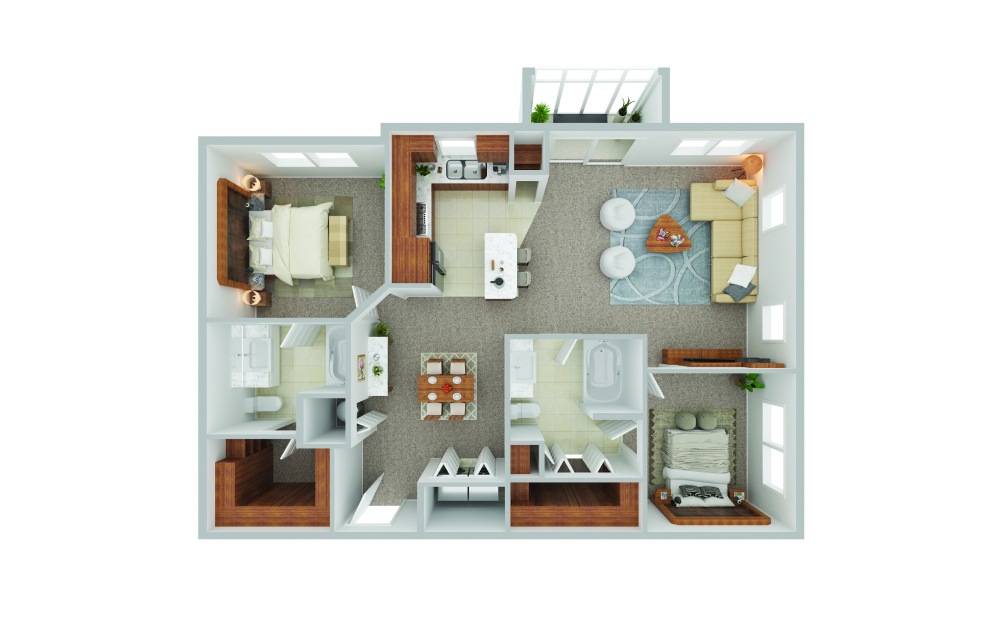 overview of living spaces