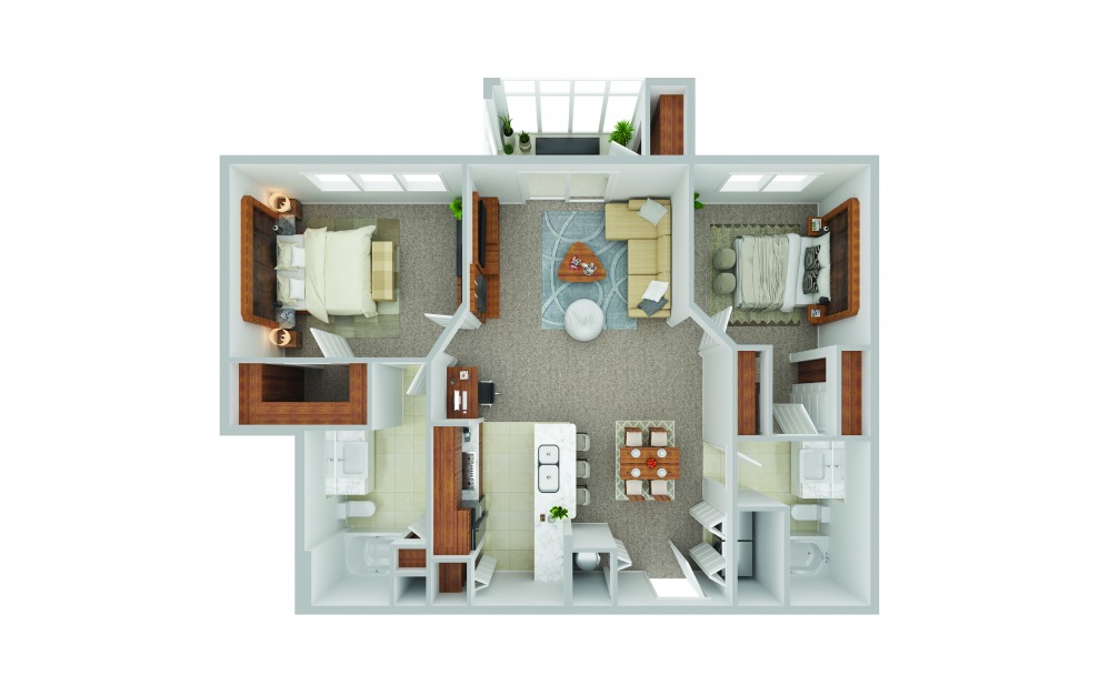overview of living spaces