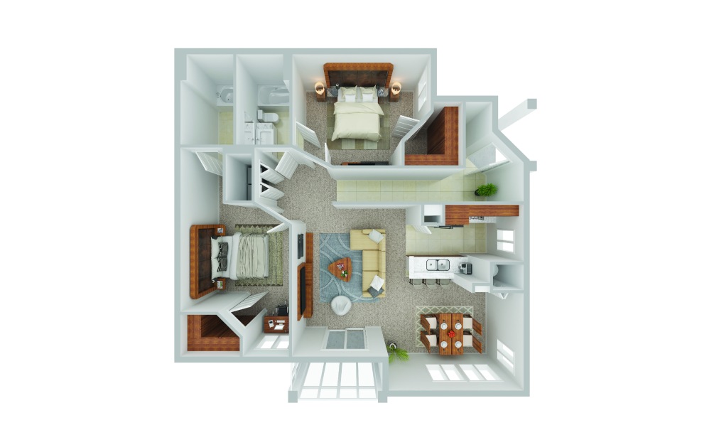 overview of living spaces