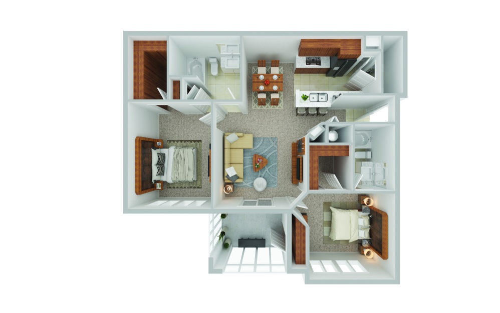 overview of living spaces