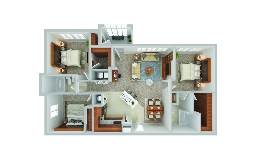 overview of living spaces