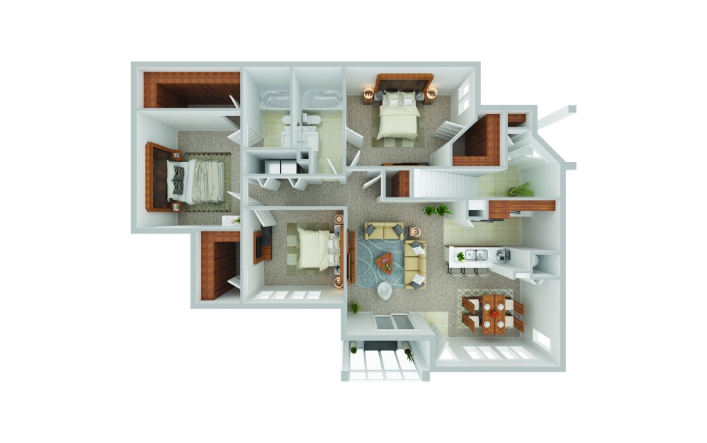 overview of living spaces