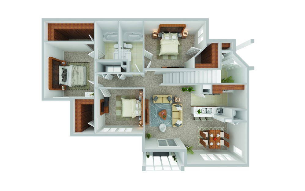 overview of living spaces