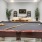 a pool table in a room